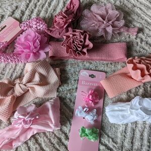 Infant Bows Bundle (8 headbands, 3 barrettes)